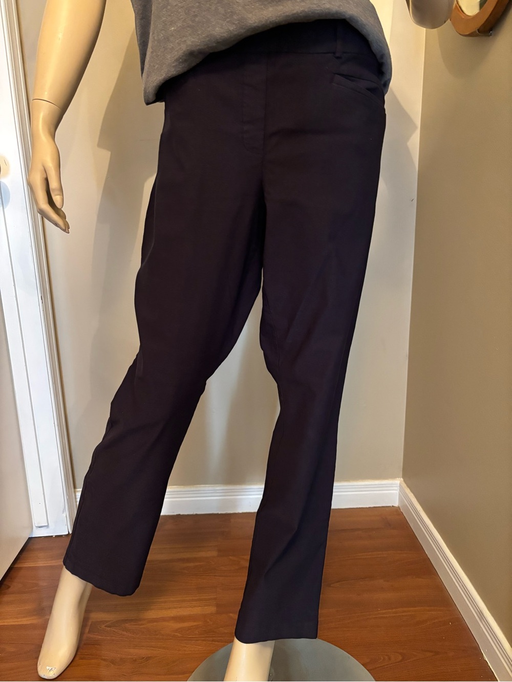 Reitmans Dark Blue Straight-Leg THE ICONIC Pants